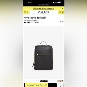 Calpak Kaya Laptop Backpack